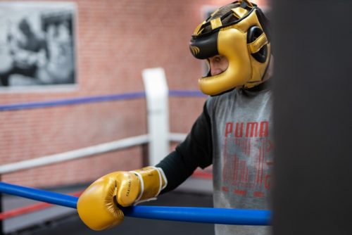 Boxerská přilba s ochranu nosu PRO - Image 5