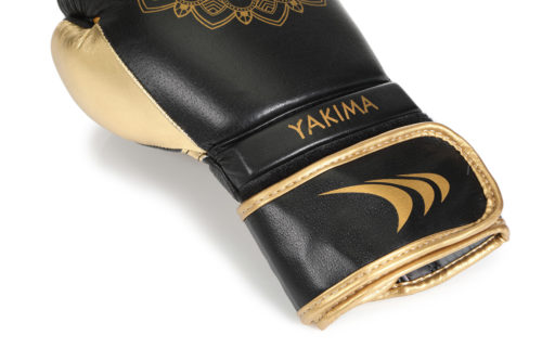BOX RUKAVICE DÁMSKÉ MANDALA black/gold - Image 2